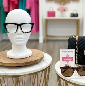 Black & Tortoise Cat Eye Eyeglass Frames